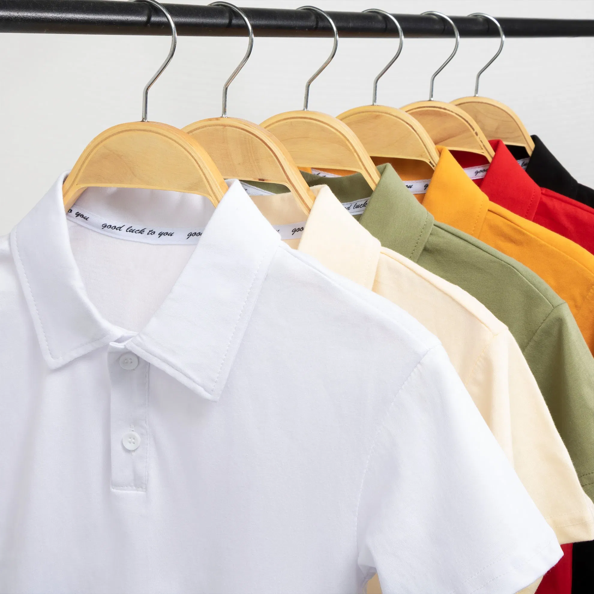 2025 Wholesale Summer OEM Kids Clothes School Uniforms Boys Short Sleeves Shirt 190GSM 100% Cotton Children Graphic Blank Polo Neck T Shirts Tee Shirt