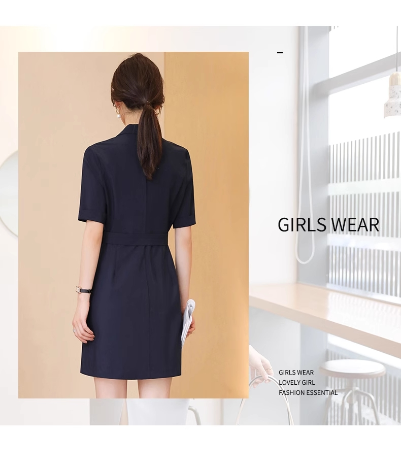 Women's Summer Short-Sleeved Fashionable Temperament Formal Blazer Dress