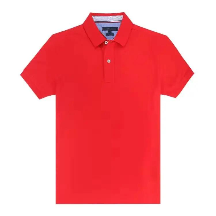 Customized Unisex Casual Loose Golf Polo Cotton Workwear Polo Shirt