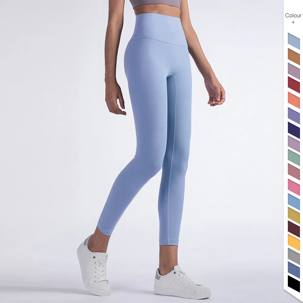 Ck919 Yoga Buttery Soft Pocket Leggings No Front Seam Super High Waist Compression Gym Tights for Women