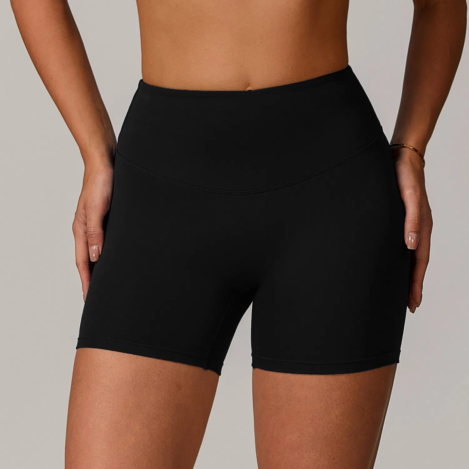 Custom High Quality Breathable Quick-Drying Anti-UV High-Waisted Buttock Lifting Running Sports Shorts Gym Fitness Clothing Yoga Legging for Women