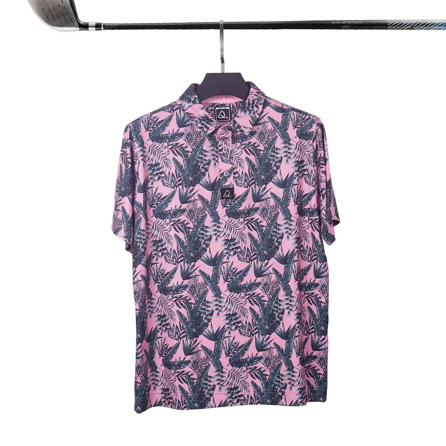 Custom 4 Way Stretch Polyester Spandex Quick Dry Golf Polo Shirt