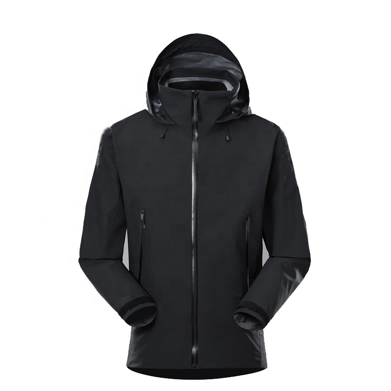 Customized Logo Waterproof Windbreaker Lightweight Men 3 Layer Shell Waterproof Jacket