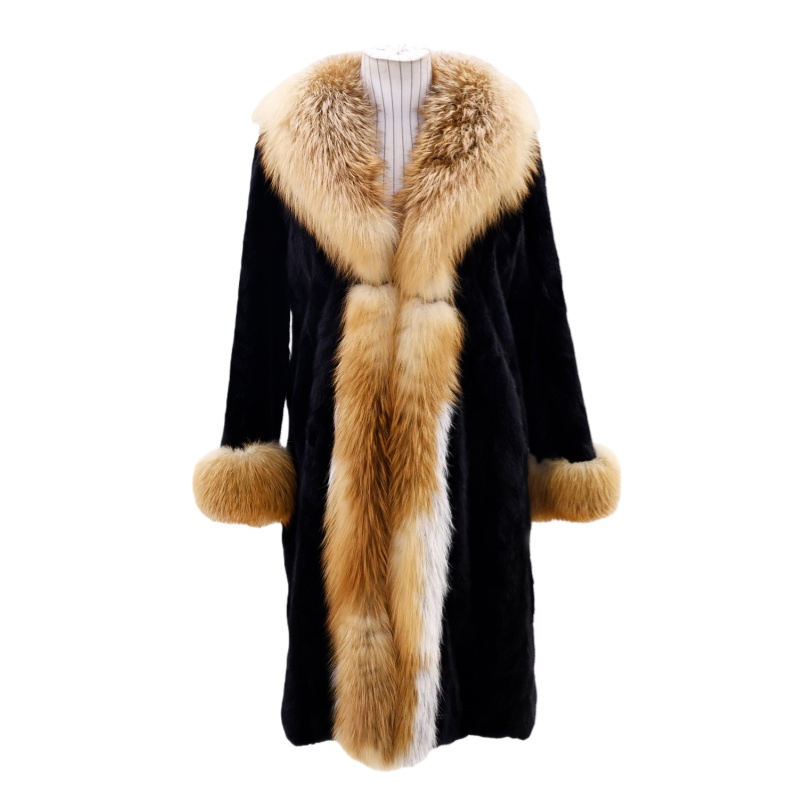 Women's Extra Warm Longline Knee-Length Winter Coat - Eco-Friendly Faux Fur Insulated Outerwear