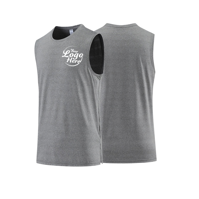 Hot Selling Custom Print Heavyweight Men's Muscle Vest Summer Athletic Sleeveless T Shirt Oversized Tank Top