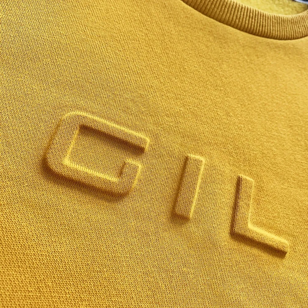 Embossed Logo Wholesale Quality Sweatshirts Custom Woven Tags
