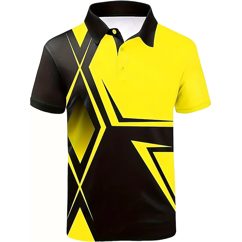 Custom Wholesales Private Label Sublimation Polo Shirts with Pattern