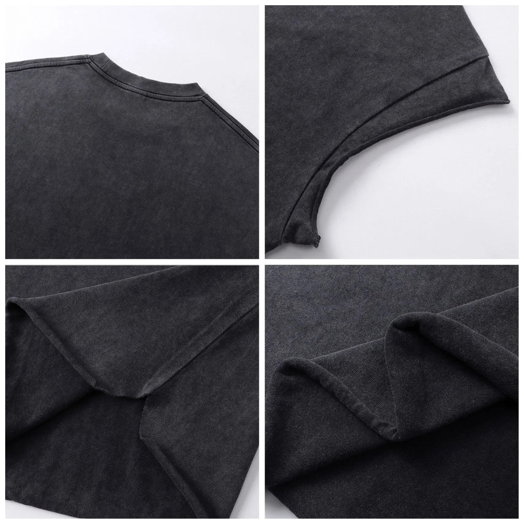 Wholesale T Shirts Wash Vintage Graphic Tee Washed Acid Heavyweight Boxy Cotton Oversized Cropped Custom Plain Tank Top Men Casual Sleeveless T Shirt