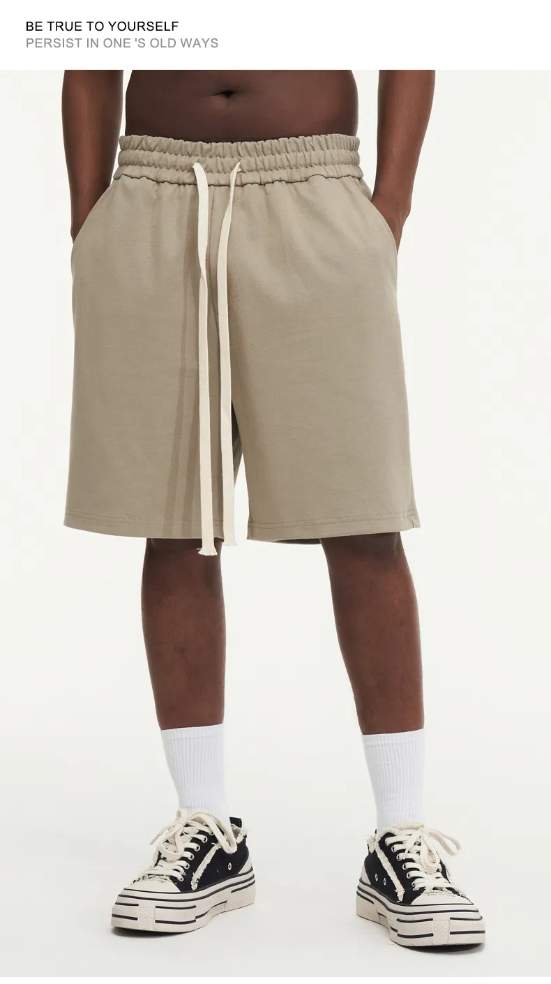 Comfortable Gentle Fade-Resistant Stretchy High-Waist Single Jersey Shorts
