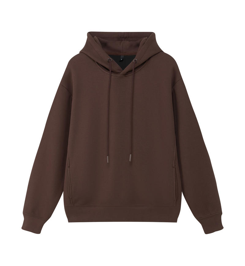 2098#Autumn and Winter 330g Trendy off-Shoulder Hooded Pullover Sweatshirt