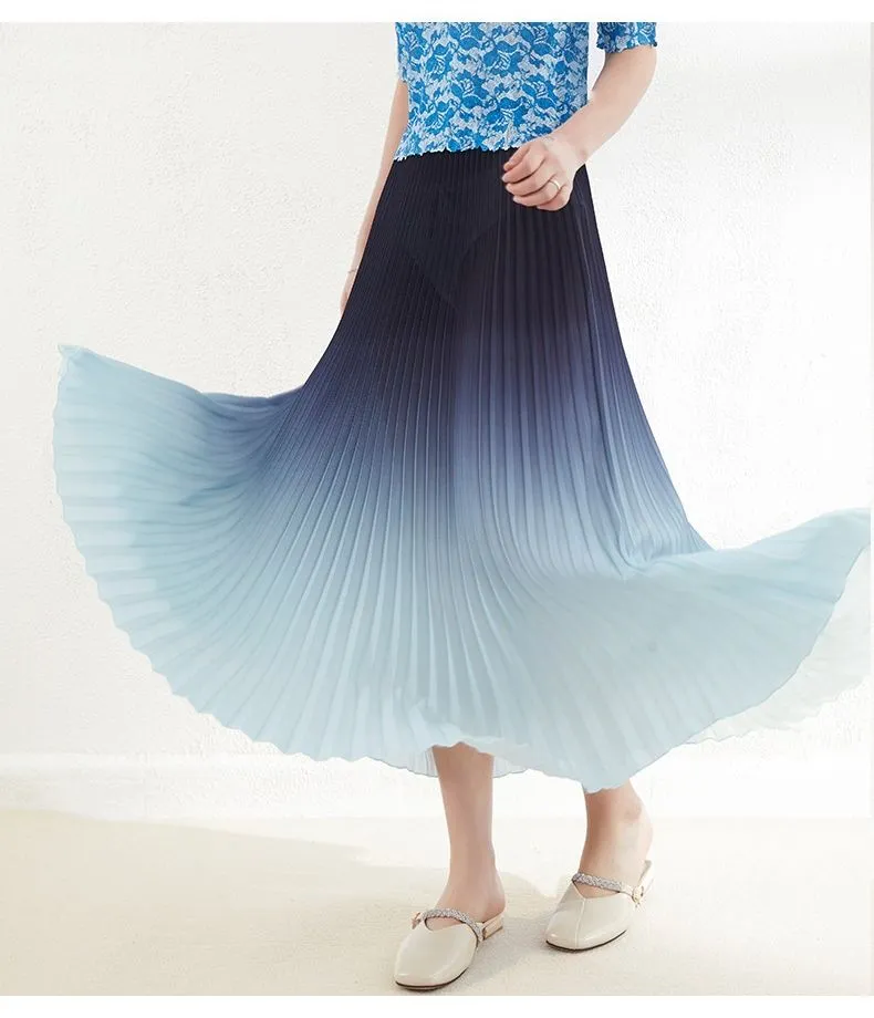 Pleated High Waist Skirt 6