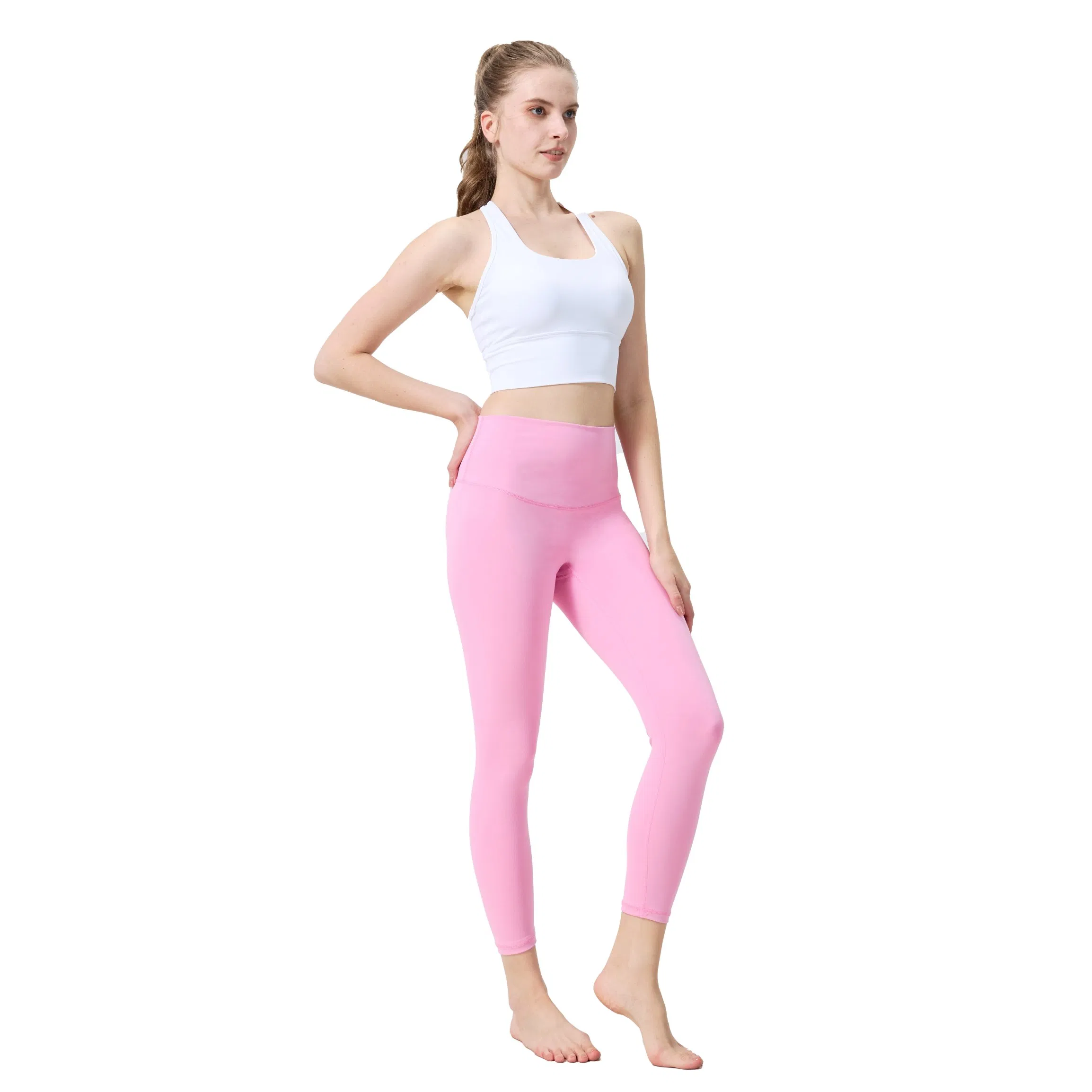 High Waist Sports Yoga Leggings 4 Way Free Stretch Yoga Pants
