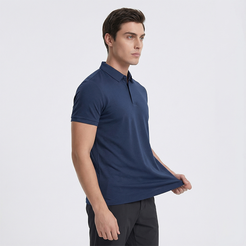 High Stretch Quick Dry Golf Man Polo Shirt for Sporting Casual