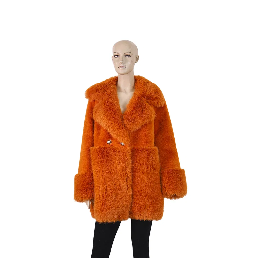 Orange Faux Mink
