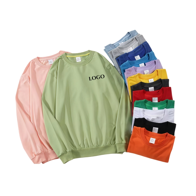 High Quality Men's Soft Cotton Heavy Weight Fleece Crewneck Hoodie Sweatshirt