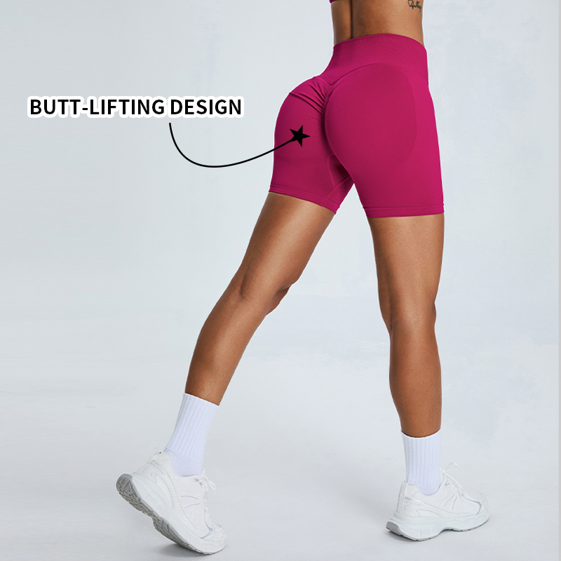 Women's High Waist Fitness Pants Workout Booty Yoga Shorts