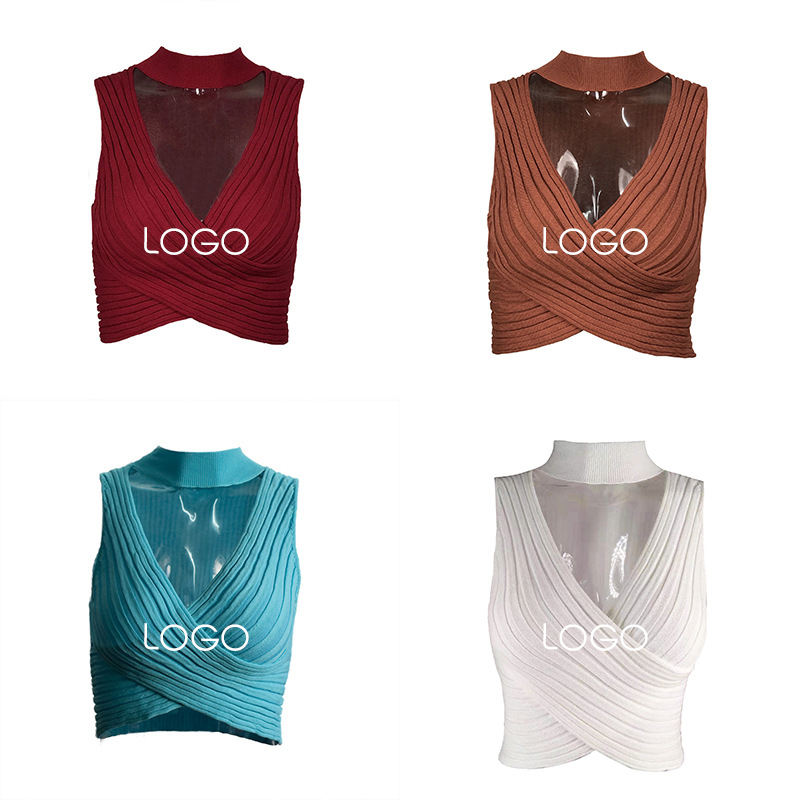 Casual Sports Gym Ladies Sexy Knitted Tank Top for Hot Girls