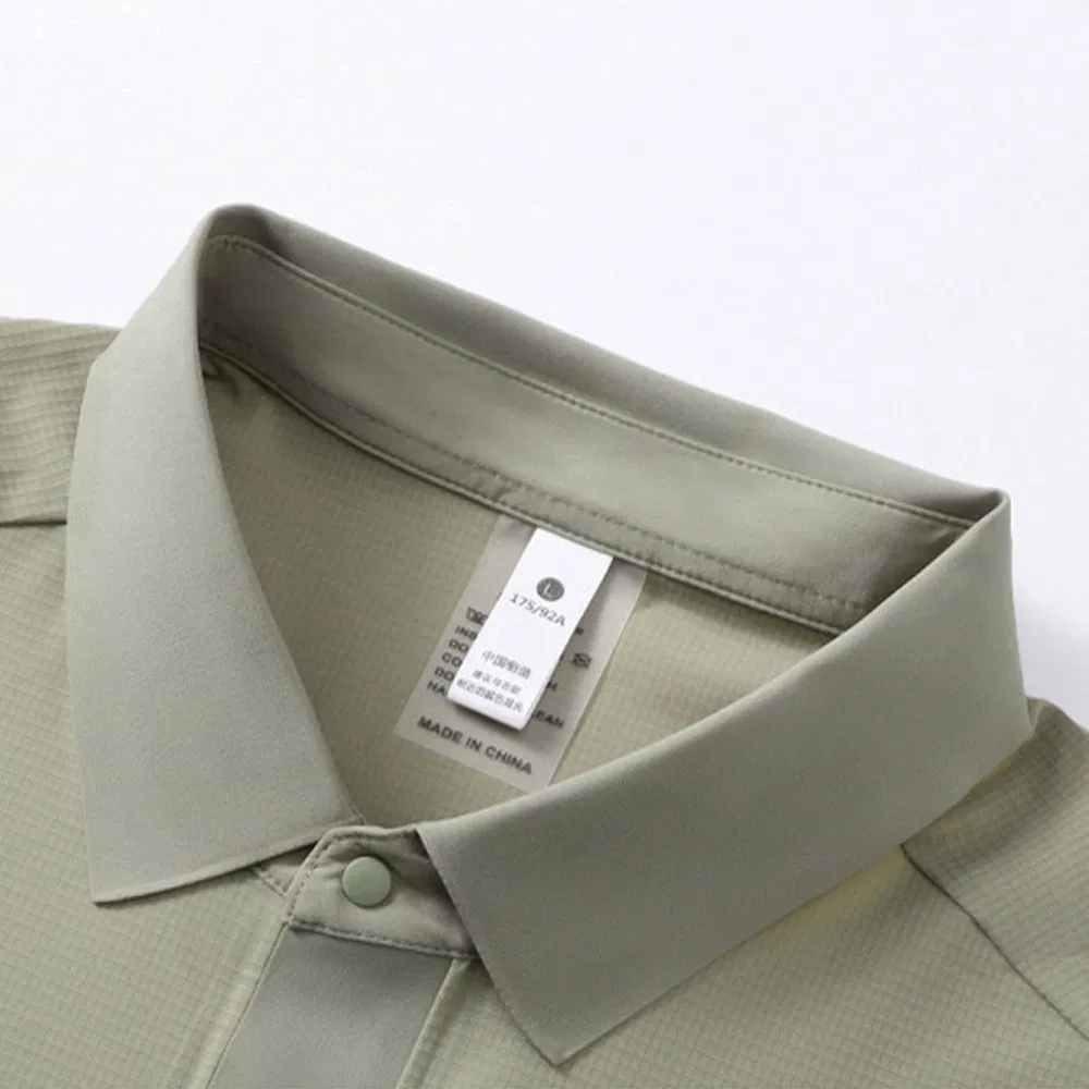 Casual and Versatile Man Quick Dry Short-Sleeve Polo Shirt for Exhibition Venues