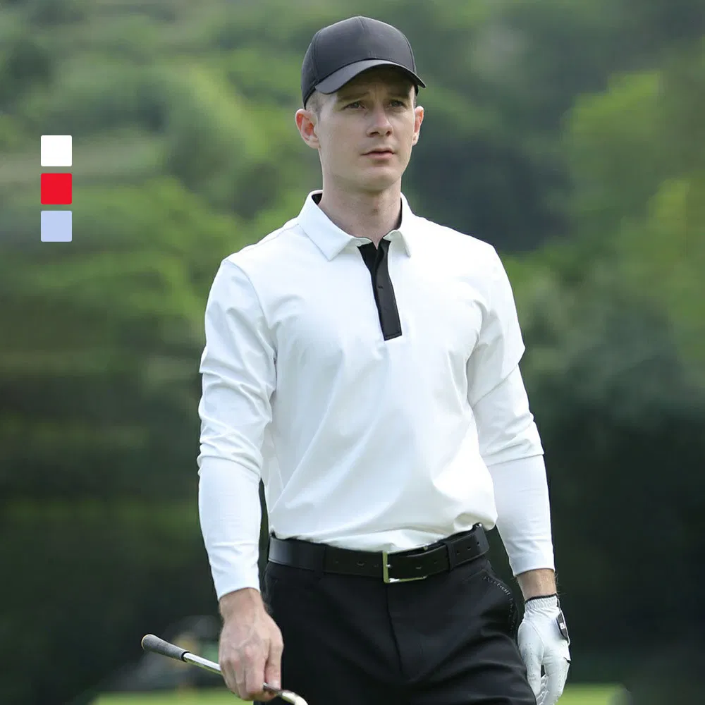 Custom Logo Long Sleeve Sport Uniform Polo Shirt for Men Polo Homme Grande Taille