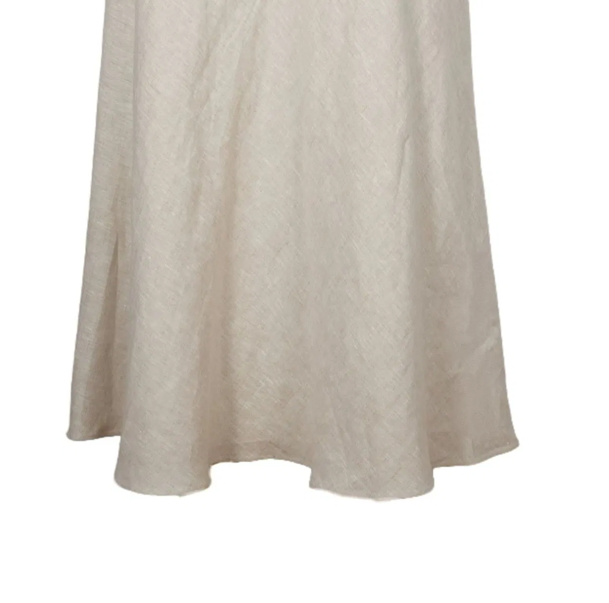 Long Cotton Linen French Skirt
