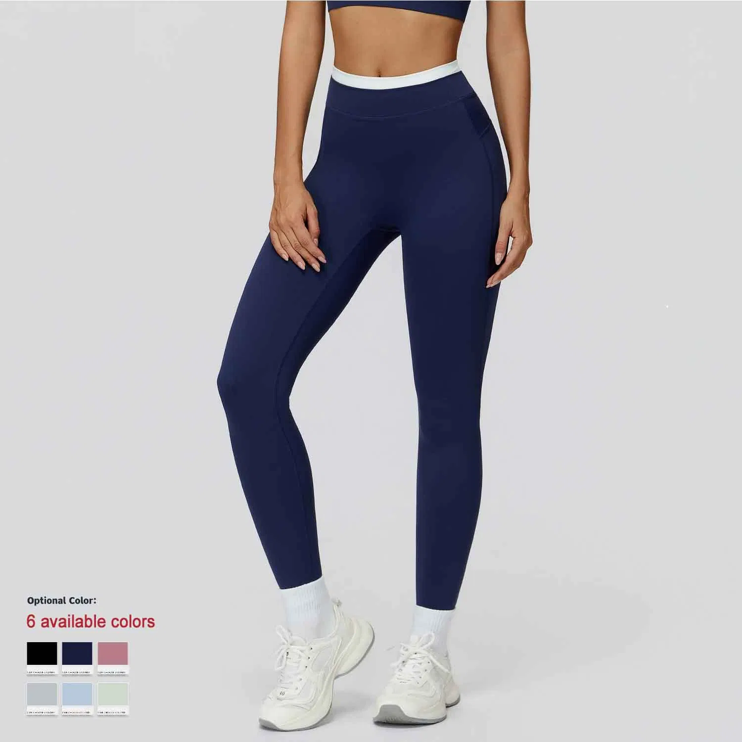 Women Custom Logo High-Waist Tight Fitness Sports Yoga Gym Leggings