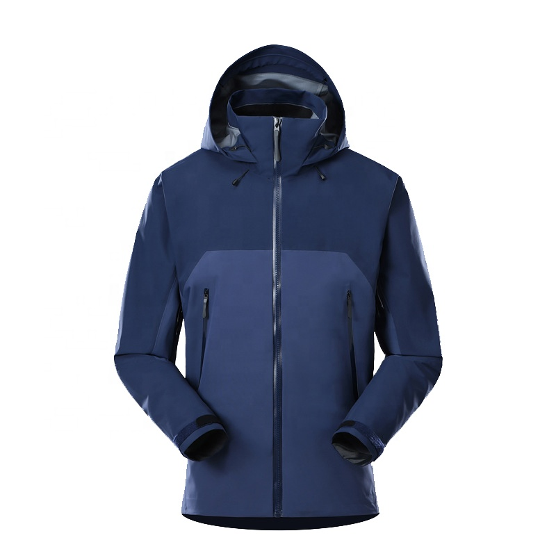 Customized Logo Waterproof Windbreaker Lightweight Men 3 Layer Shell Waterproof Jacket