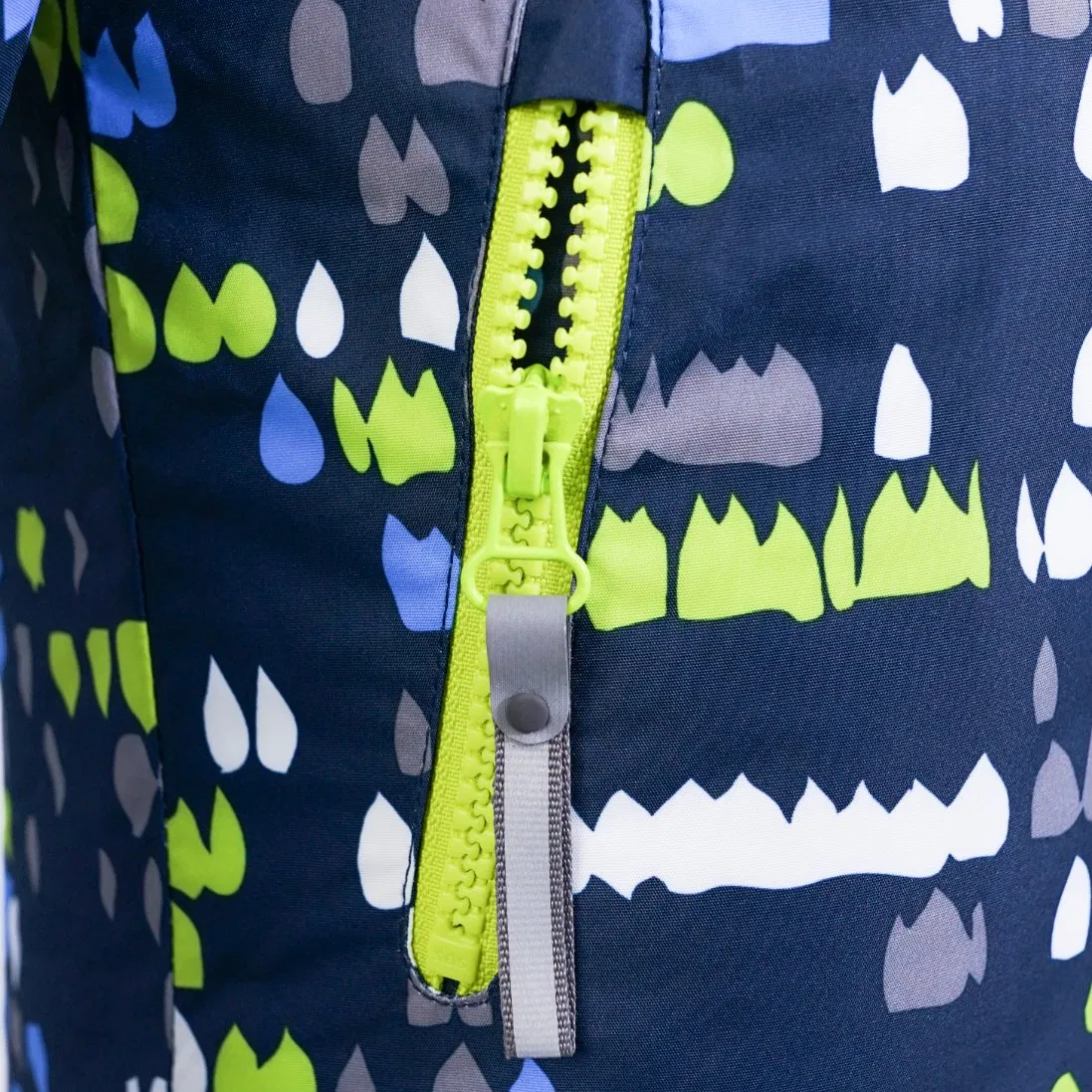 Children's Warm Pad Hooded Jacket with Colorful Print Kid's Clothing