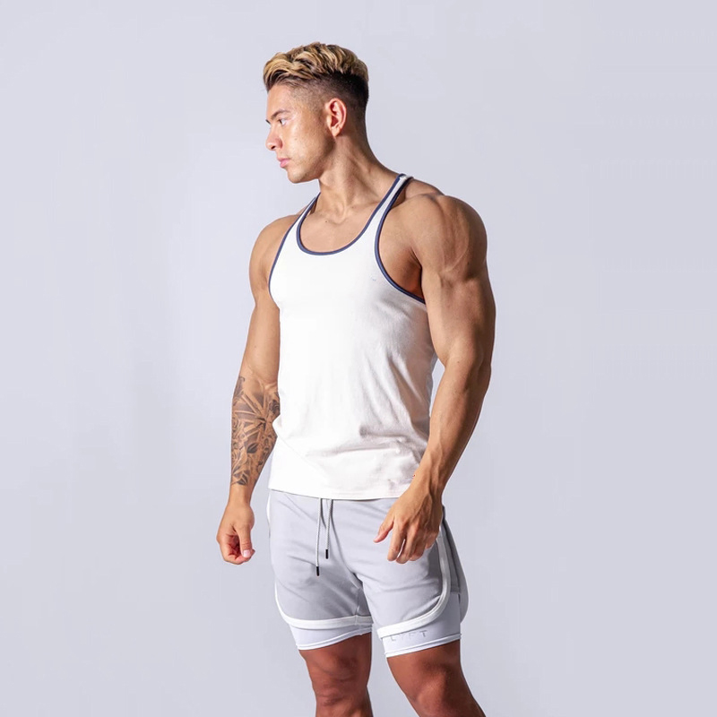 Wholesales Custom Plus Size Men's Tank Top Fitness Men Sleeveless Vest