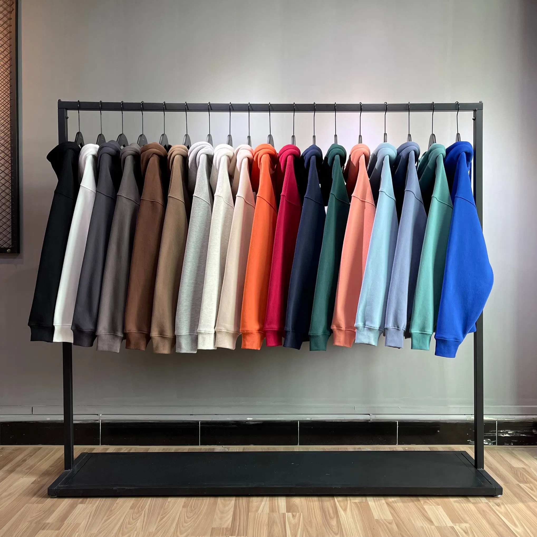 The 350g Fleece Drawstring Pocket Hoodie Supports Print Customization