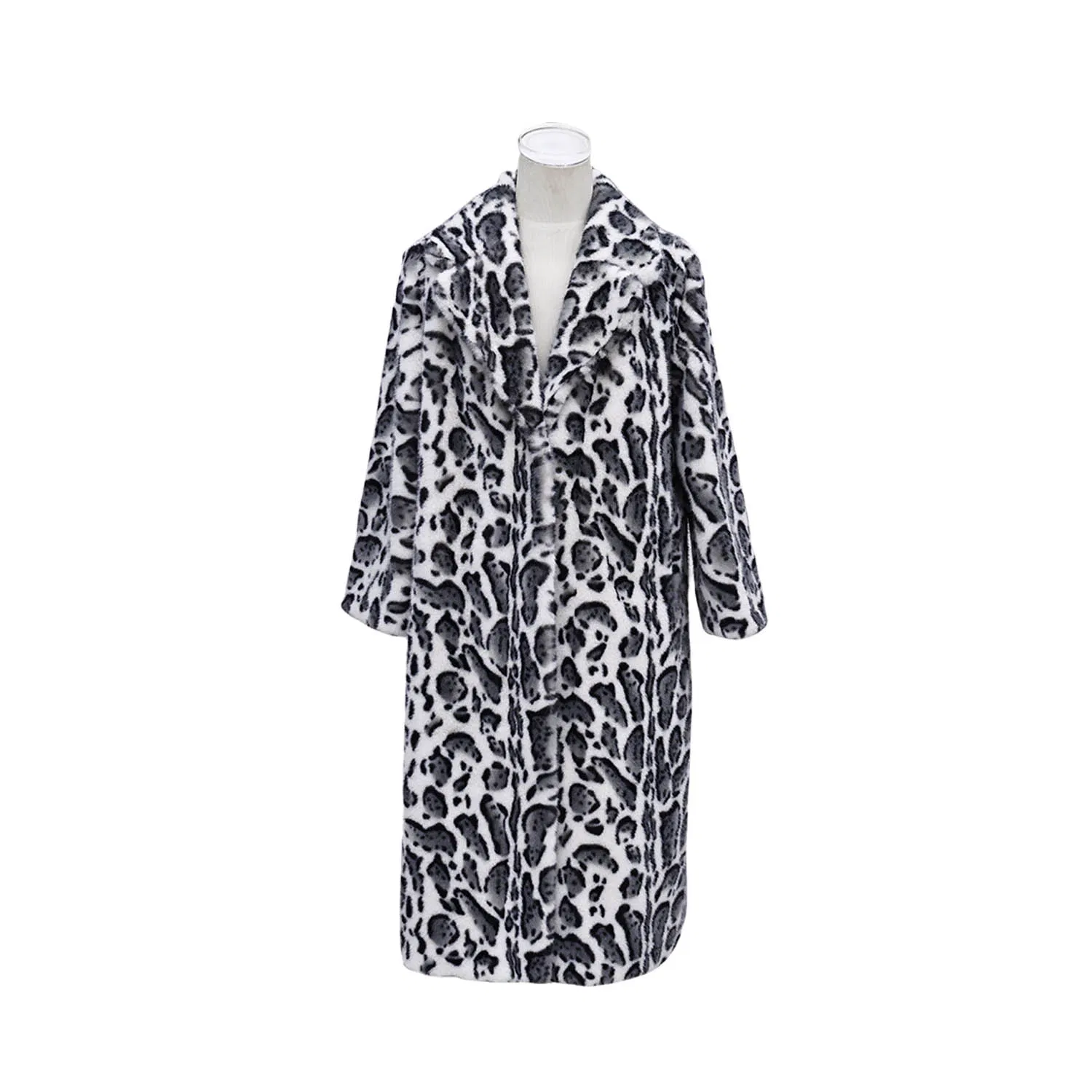 2025 Winter New Retro Fringed Eco-Friendly Faux Mink Coat