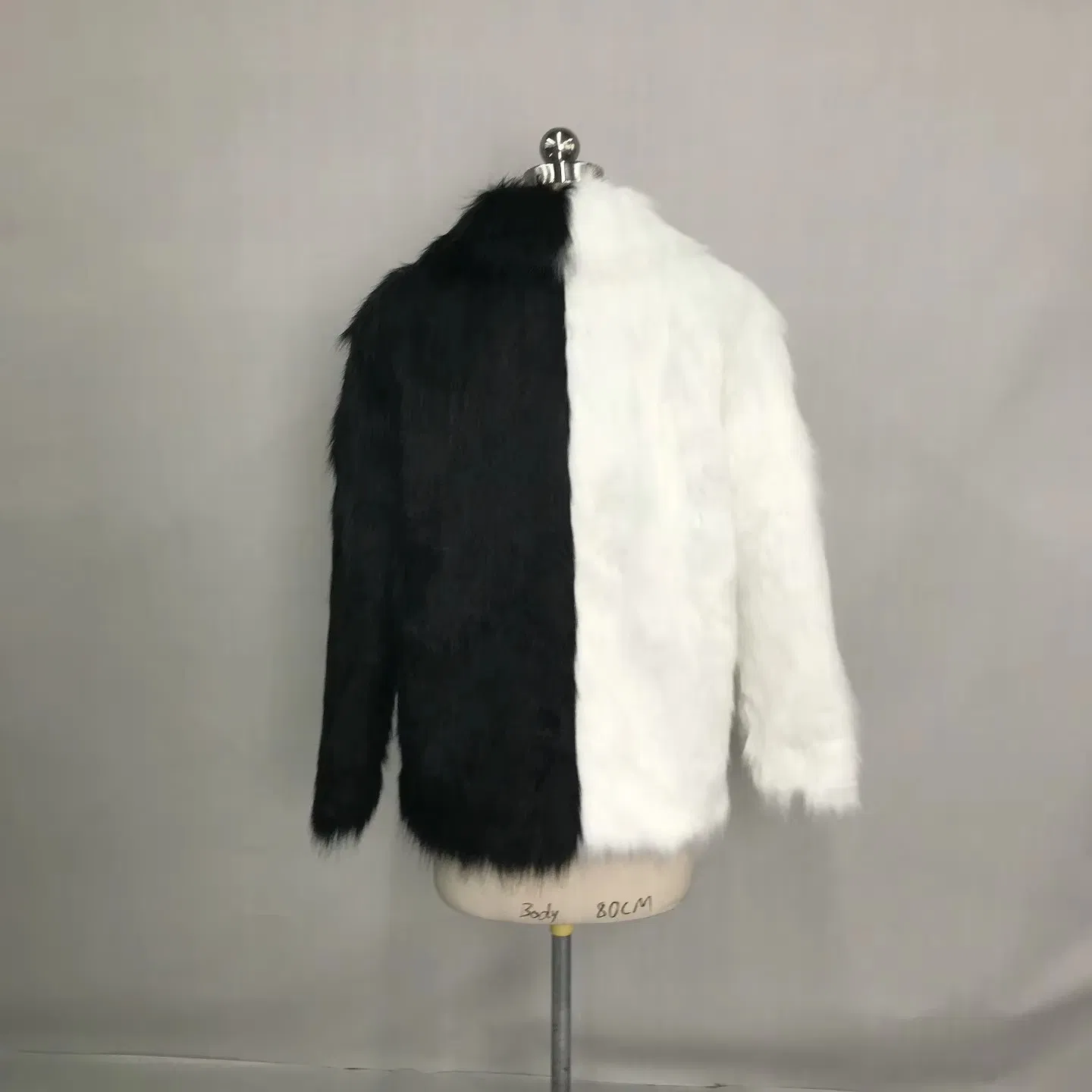 Custom Wholesale Winter New Men's Fashion Faux Fake Artificial Fur Coat Jacket