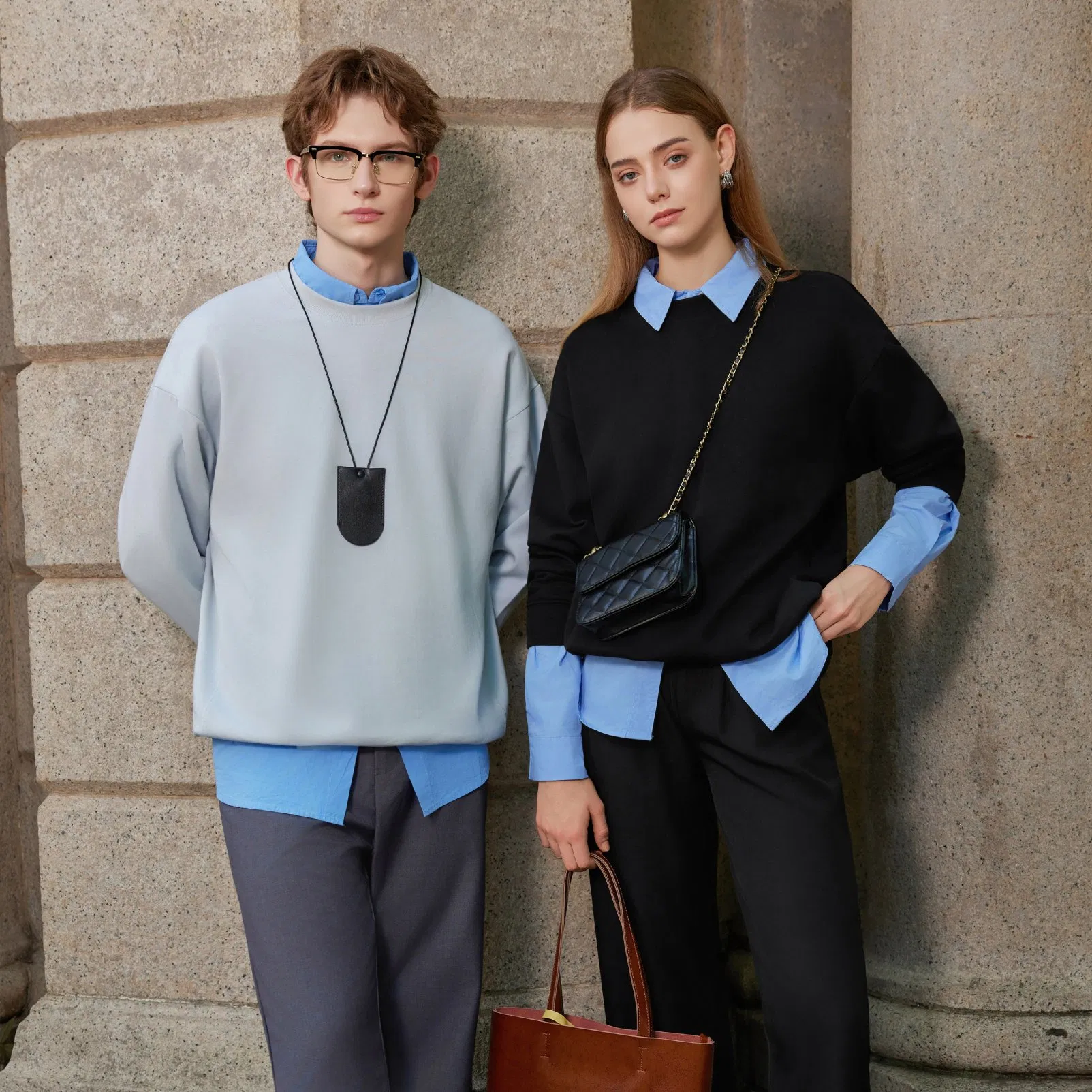 Unisex Basic Heavyweight Loose Crewneck Sweatshirt, Custom Logo Custom Print Embroidery Premium Lyocell Cotton Blend Long Sleeve Sweatshirt Brand Clothing