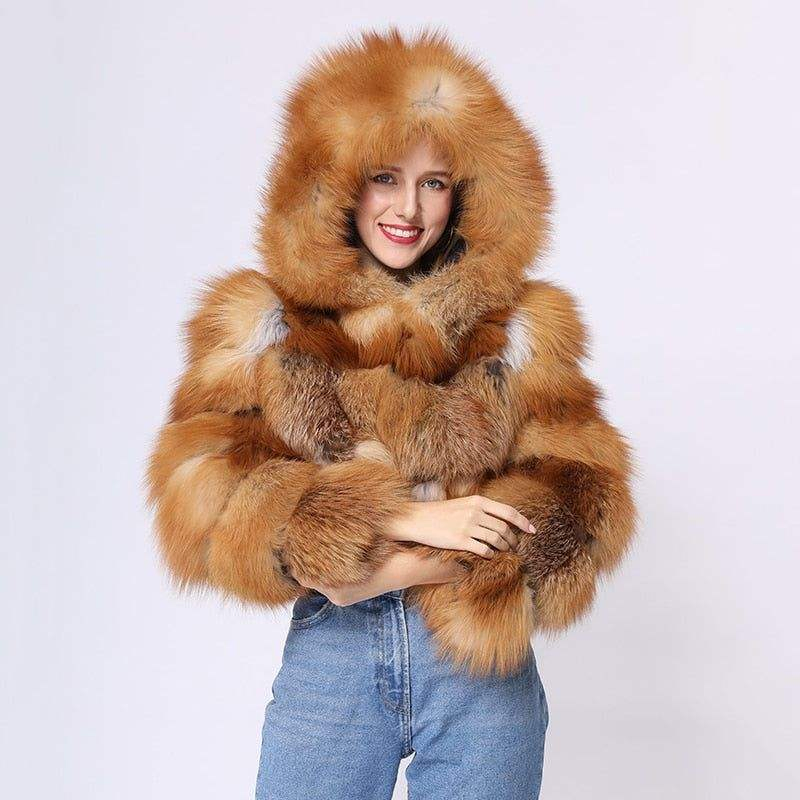 Who Esale Custom Women Genuine Rea Bue Fox Fur Jacket Fox Fur Coat Women Rea