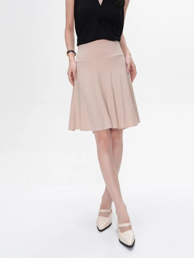 Stylish Bamboo A-Line Skirt Pink View