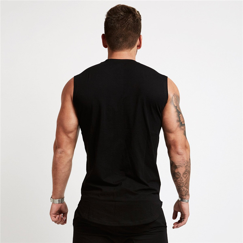 Factory OEM New Design Mens Sport Running Fitness Singlet Plain Sleeveless Muscle Undershirt Homme Canotta Workout Gym Tank Top