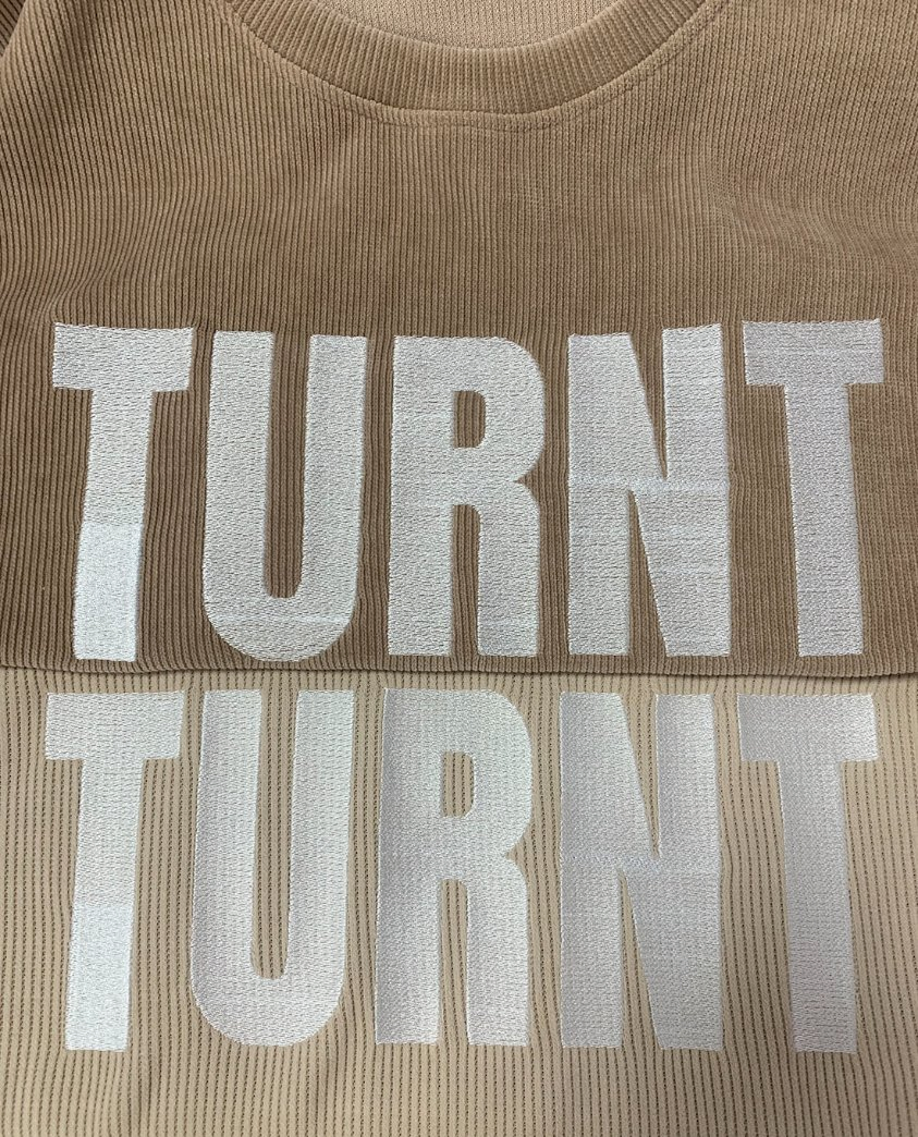 Custom Corduroy Hoodies Wholesale Embroidery Patch Plain Washed Crewneck Baggy Oversized Drop Shoulder Corded Crew Women Sweatshirt with Private Label