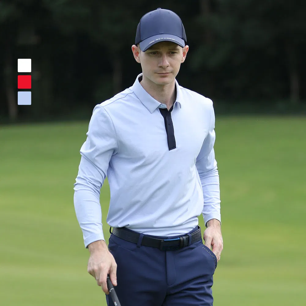 Custom Logo Long Sleeve Sport Uniform Polo Shirt for Men Polo Homme Grande Taille