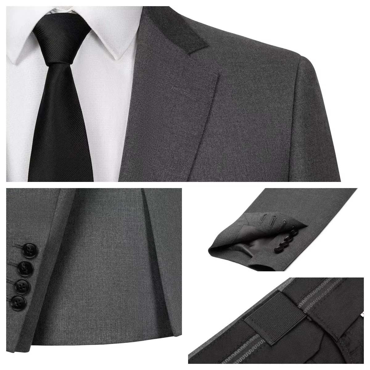 Men's Business Formalwear Customized Fit Formal Blazer&Trousers Two-Piece Set