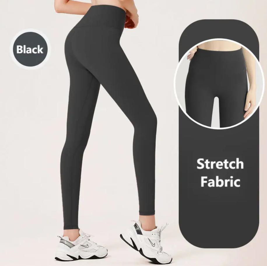 Gym Solid Color High Waist Sport Training Yoga Wear Legging