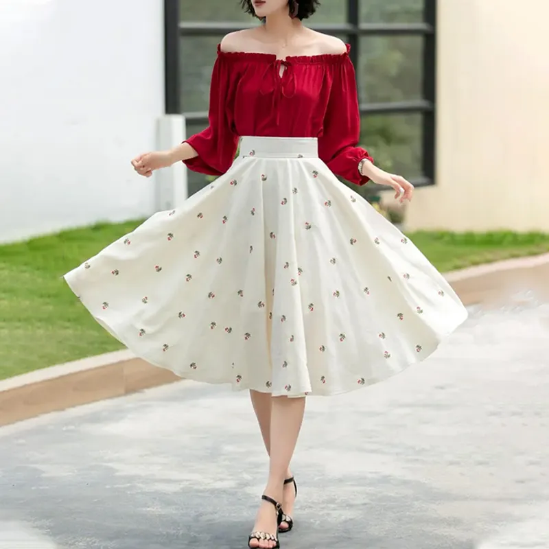 Floral Skirt Detail 5