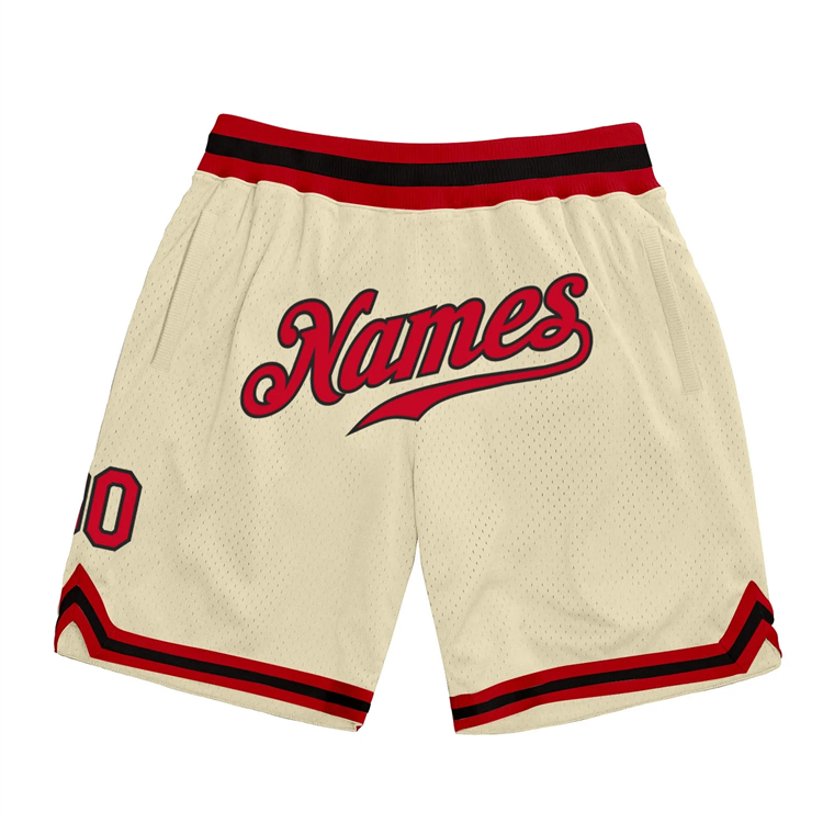Factory Wholesale Custom Logo Throwback Basketball Shorts