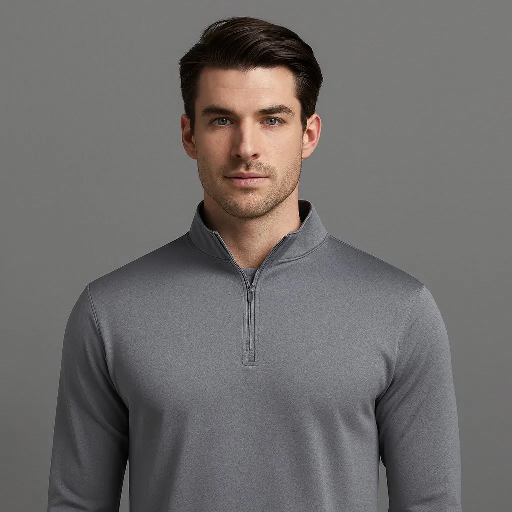 Custom High Quality Luxury Blank 1/4 Zip Collar Quarter Zip Pullover Knit Golf Men's Sweatshirt