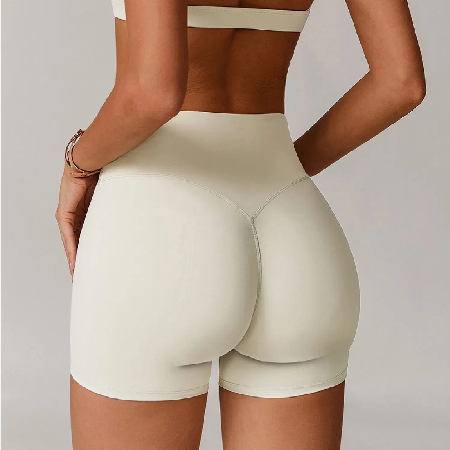 Custom High Quality Breathable Quick-Drying Anti-UV High-Waisted Buttock Lifting Running Sports Shorts Gym Fitness Clothing Yoga Legging for Women