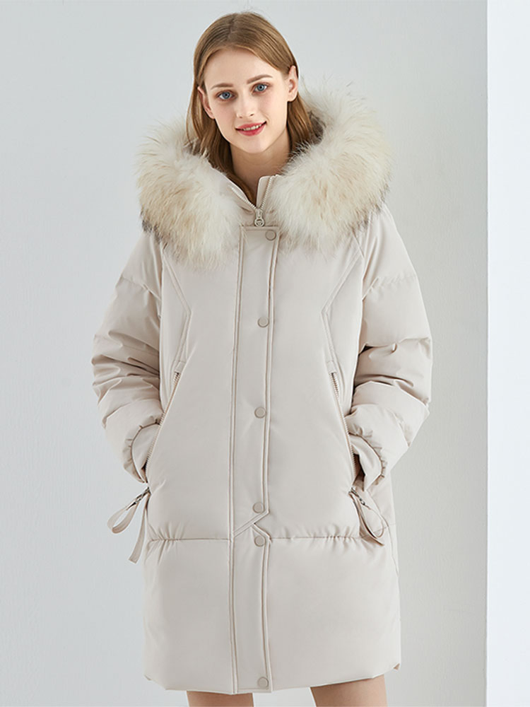 Waterproof Insulated Winter Down Jacket, Long Coat Women for Winter