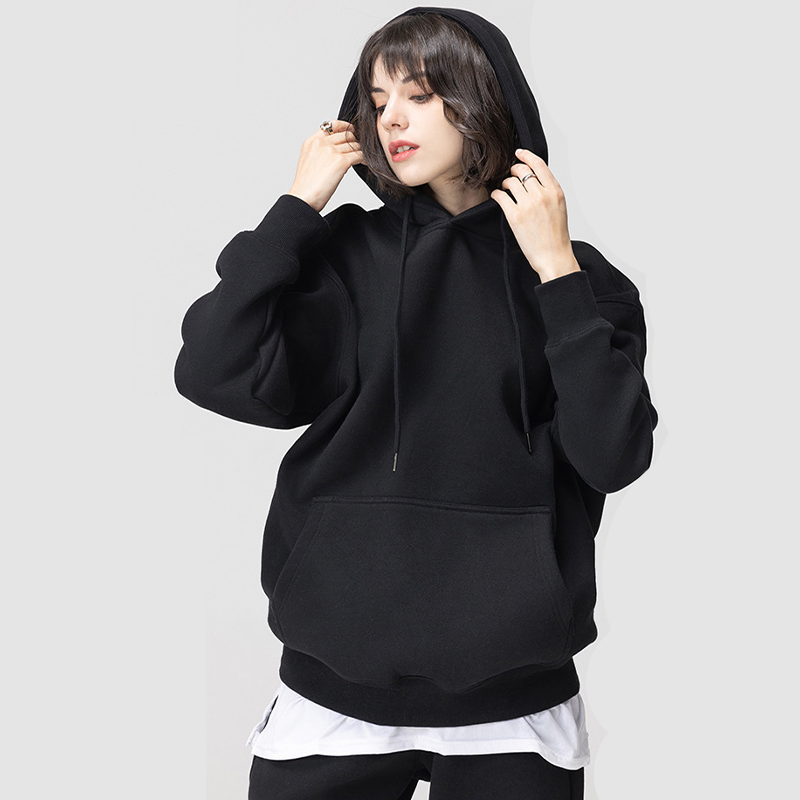 Wholesale Custom Logo Sweatshirt Unisex Fleece Terry Cotton Polyester Oversize Hoodies