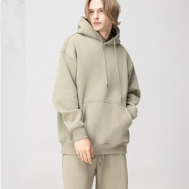 Wholesale Custom Logo Sweatshirt Unisex Fleece Terry Cotton Polyester Oversize Hoodies