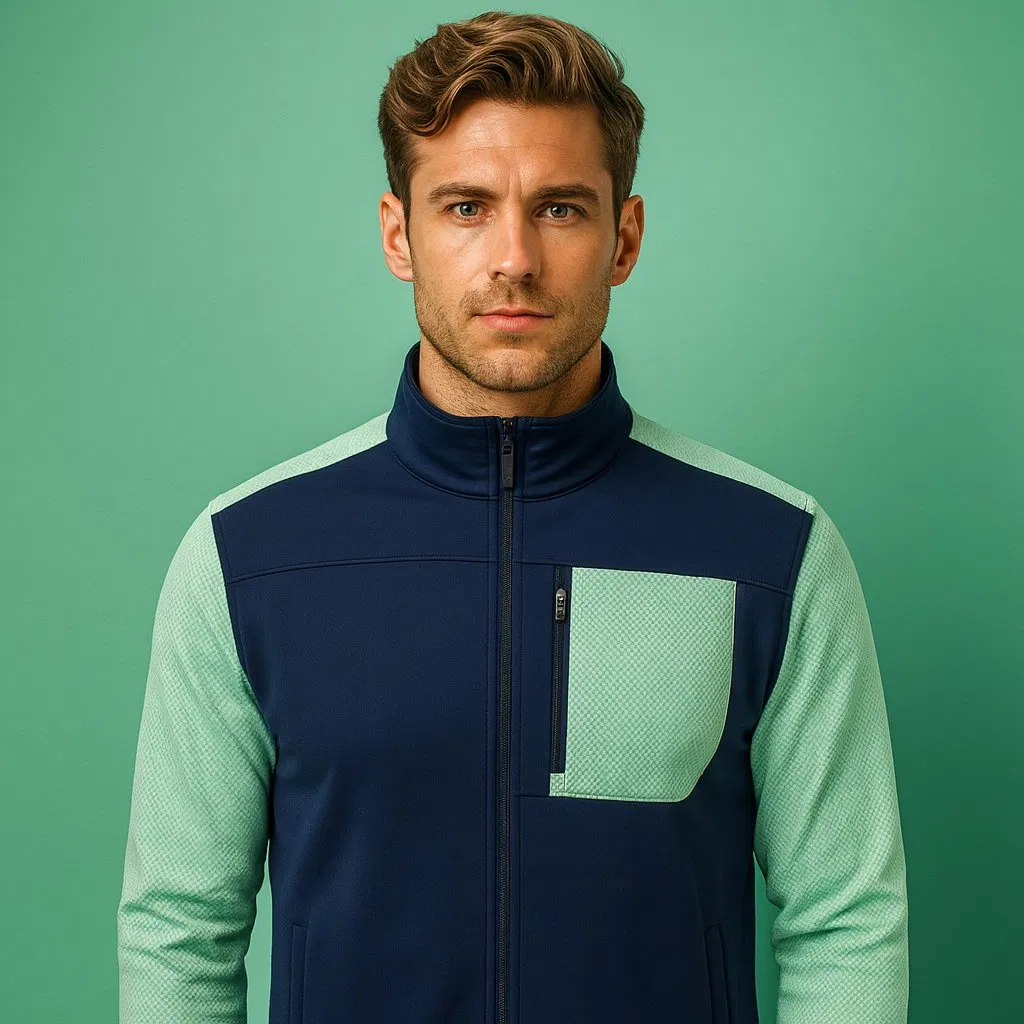 Custom High Quality Luxury Blank 1/4 Zip Collar Quarter Zip Pullover Knit Golf Men's Sweatshirt