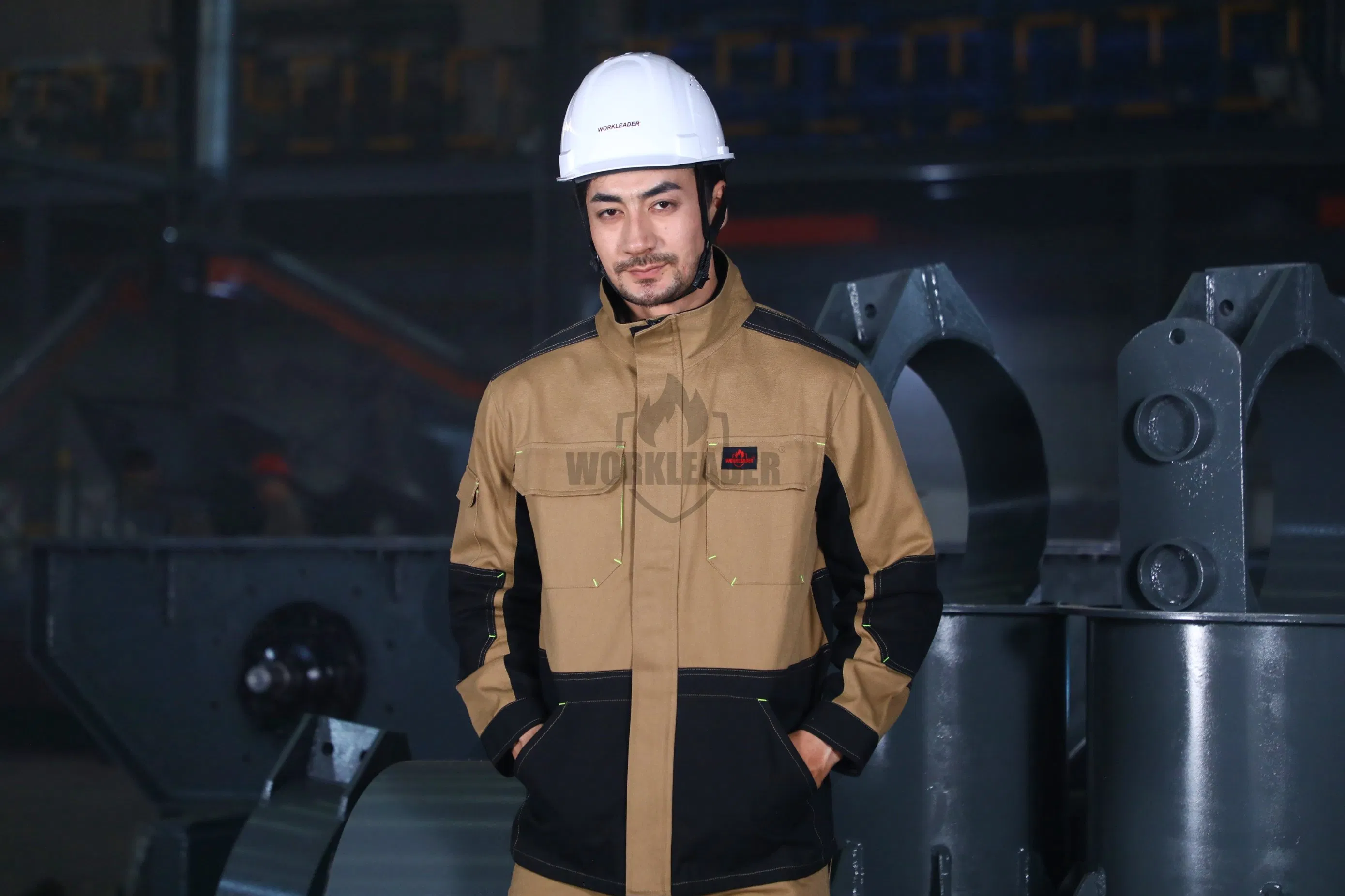 ODM Machinery Anti-Static Arc Flash Product Fire Retardant Clothing Fr Safety Work Jacket Suit