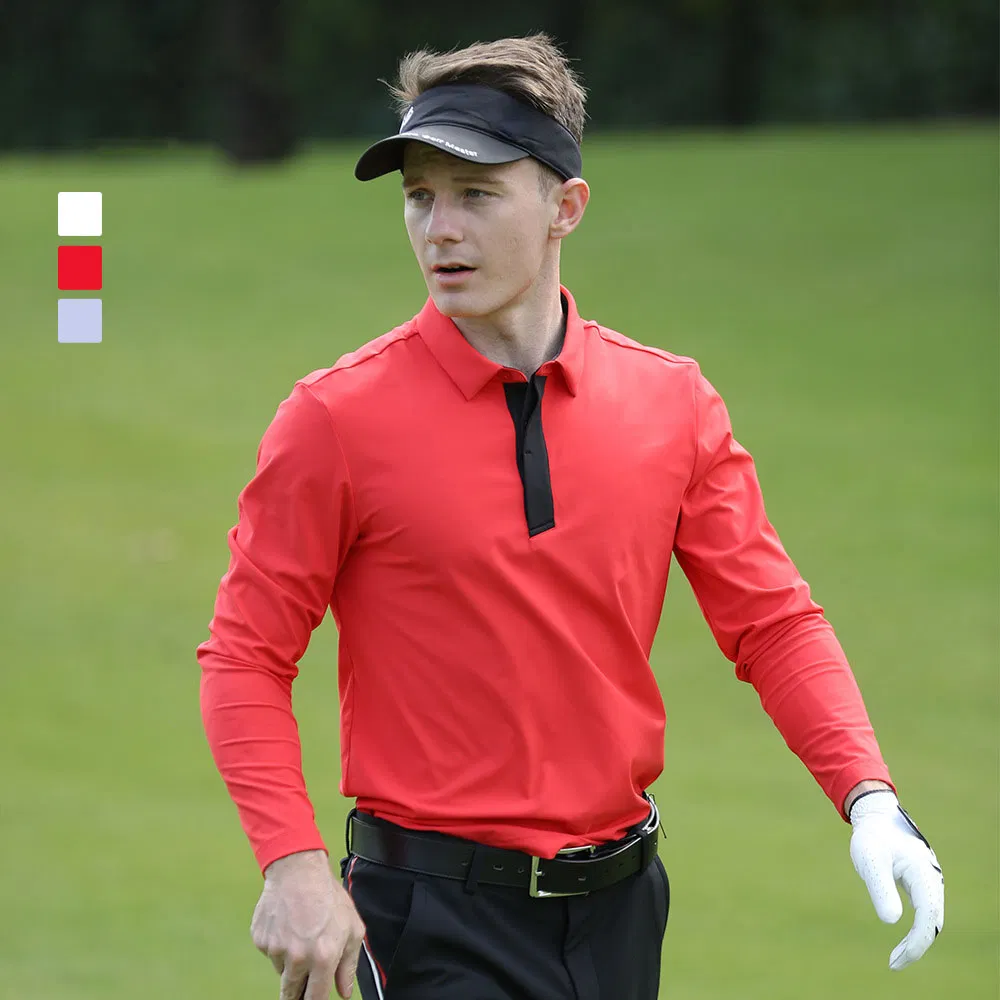Custom Logo Long Sleeve Sport Uniform Polo Shirt for Men Polo Homme Grande Taille