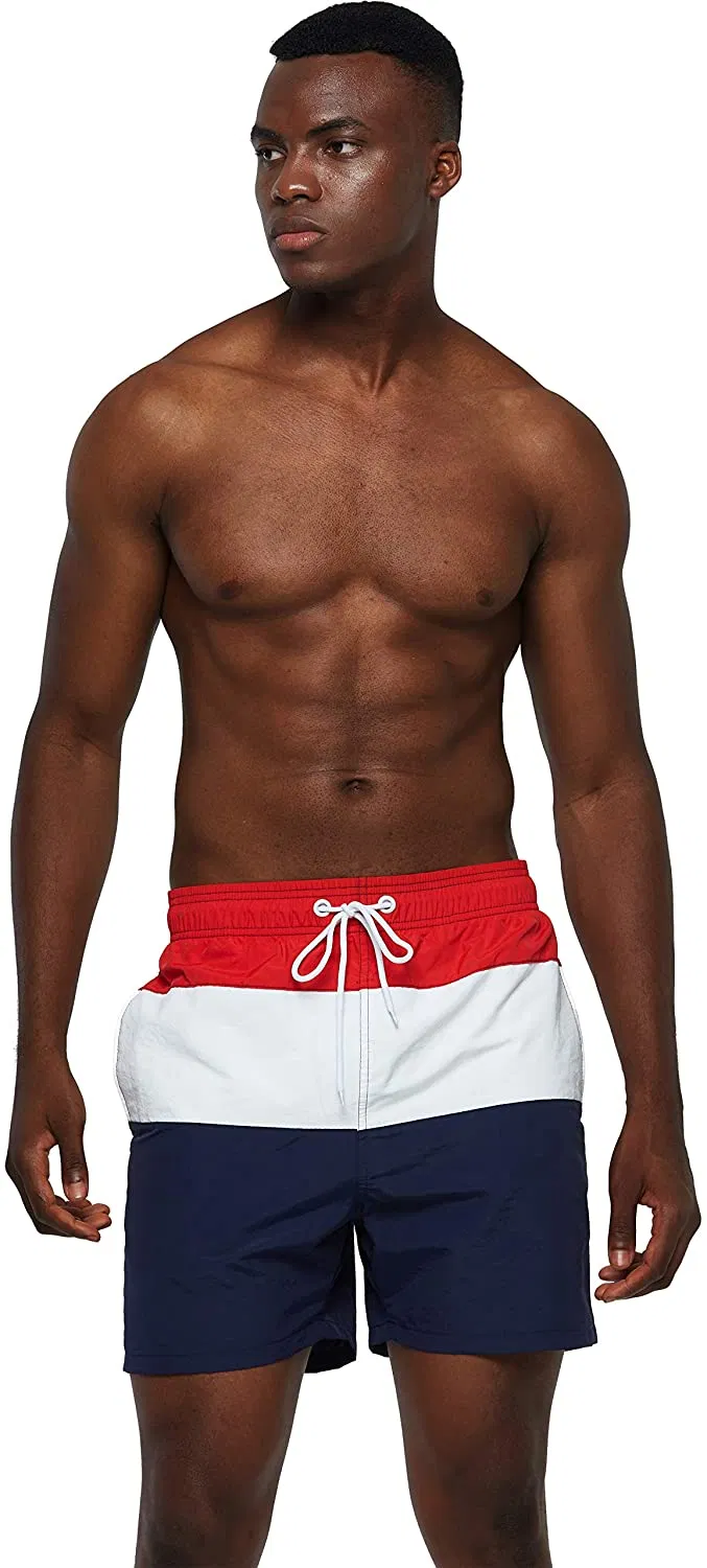 Men Swim Short Sublimation Prints Beach Shorts for Men Swim Trunks with Quickly Dry Polyester Fabric